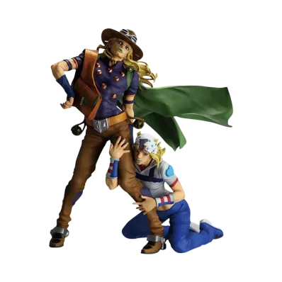 BANDAI "Ichiban Kuji" -JoJo's Bizarre Adventure The Gathering of STARS- Last One Prize Johnny Joestar & Gyro Zeppeli MASTERLISE PLUS