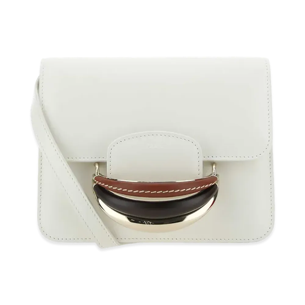 Chloe Women's Leather Kattie Shoulder Bag "White"