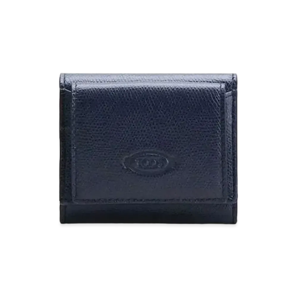 TOD'S Wallet In Leather "Blue/Yellow"