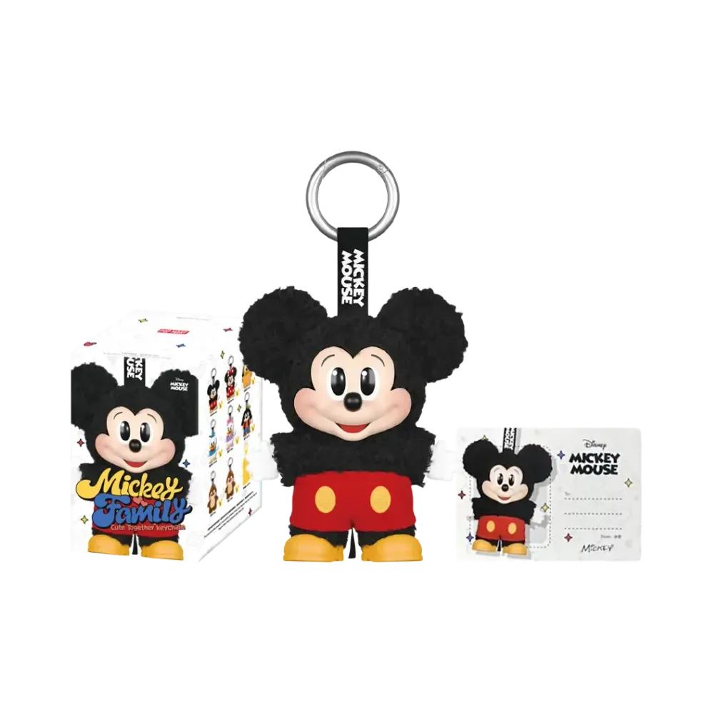 POP MART DISNEY Mickey Family Cute Together Series Plush Keychain Mickey
