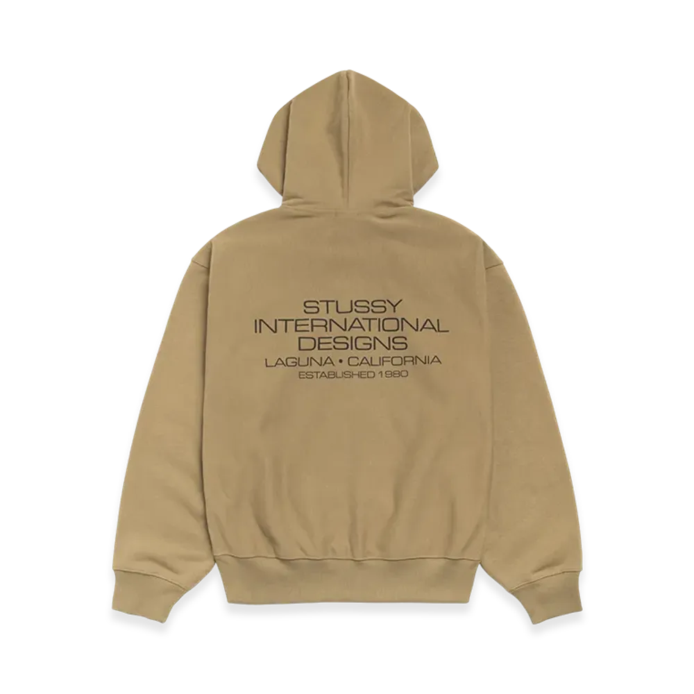 Stussy International Designs Zip Hoodie "Army"
