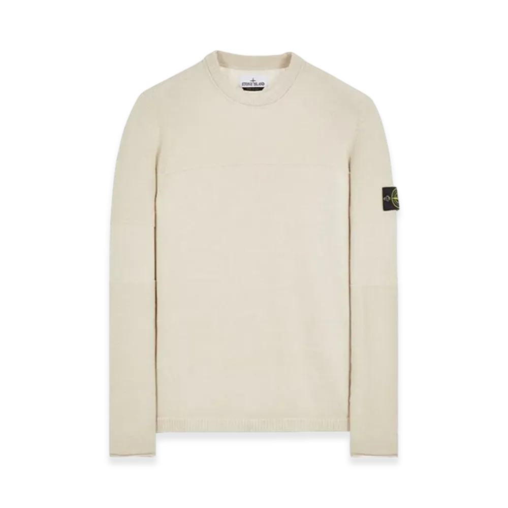 Stone Island 524A3 Lambswool Crewneck Knit - 23FW "Stucco"