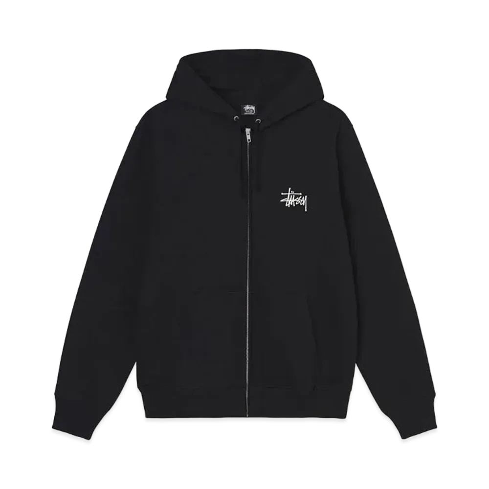 Stussy BASIC STUSSY ZIP HOODIE "Black"