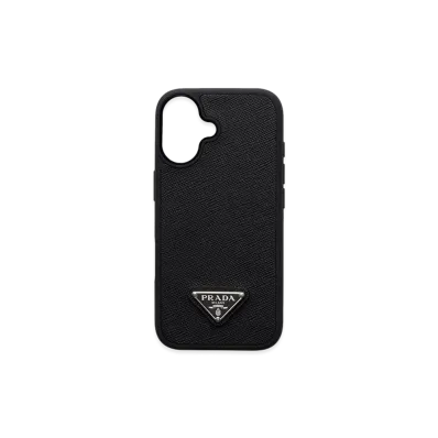 PRADA Saffiano Leather iPhone 17 Case "Black"