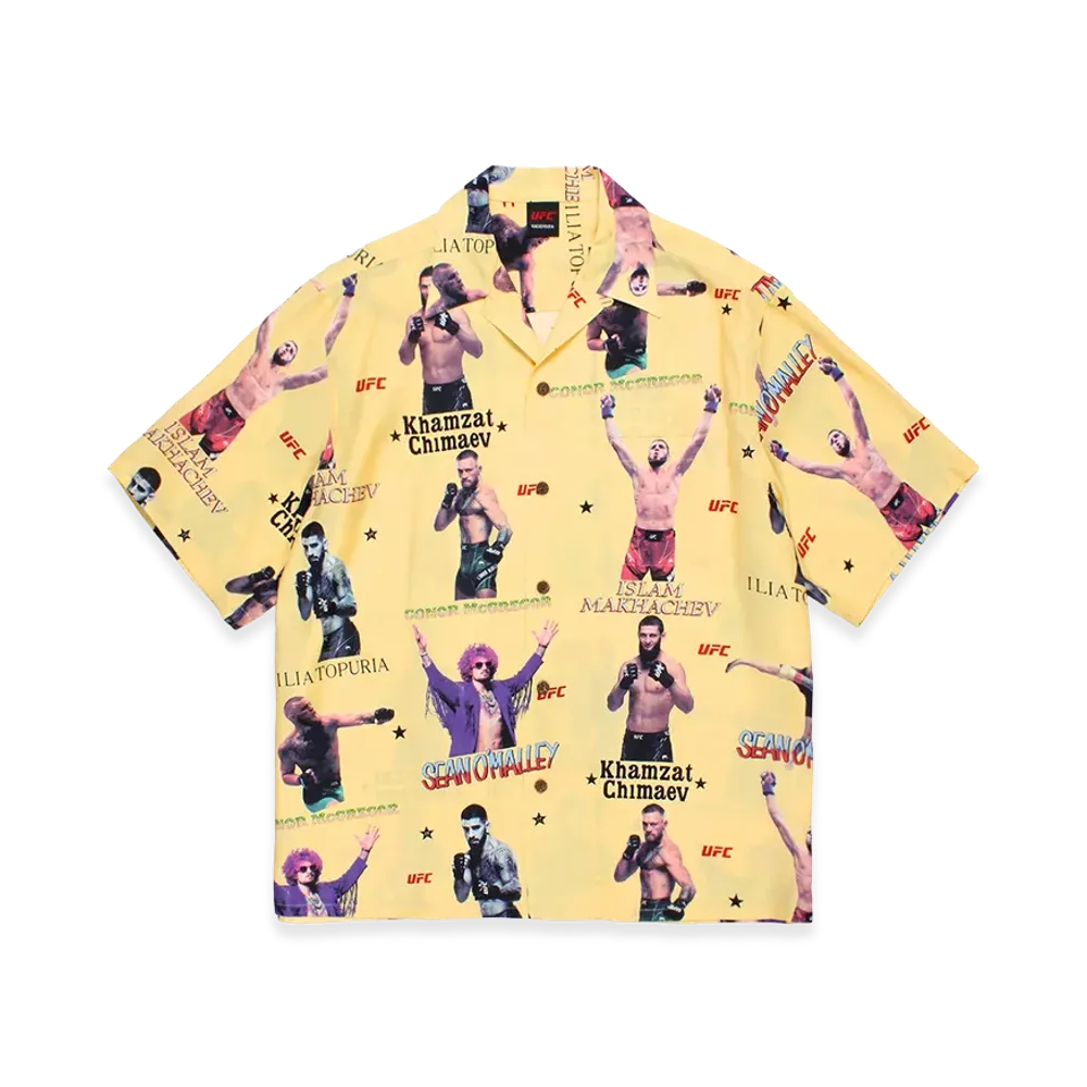 WACKO MARIA x UFC Hawaiian Shirt "Yellow"