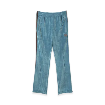 NEEDLES Narrow Track Pants Velour "Blue"