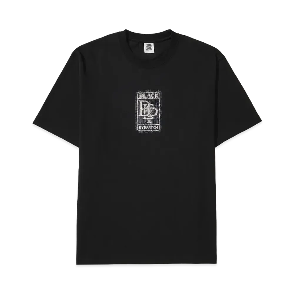 BlackEyePatch Rhinestone Double R Logo Tee "Black"