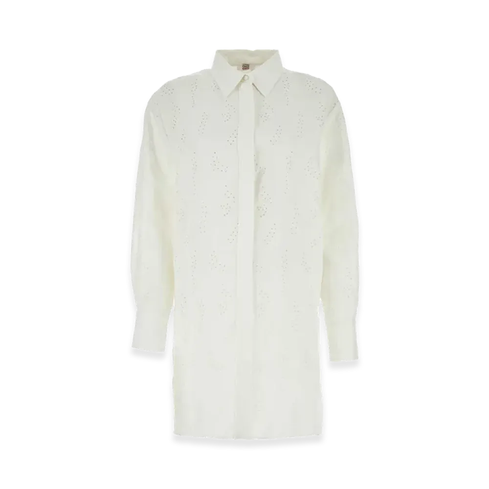 Chloe x Eres Women's Linen Patricia Oversize Shirt "White"