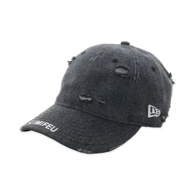 NEW ERA x LIMI feu Damaged Cotton 9Thirty "Gray"