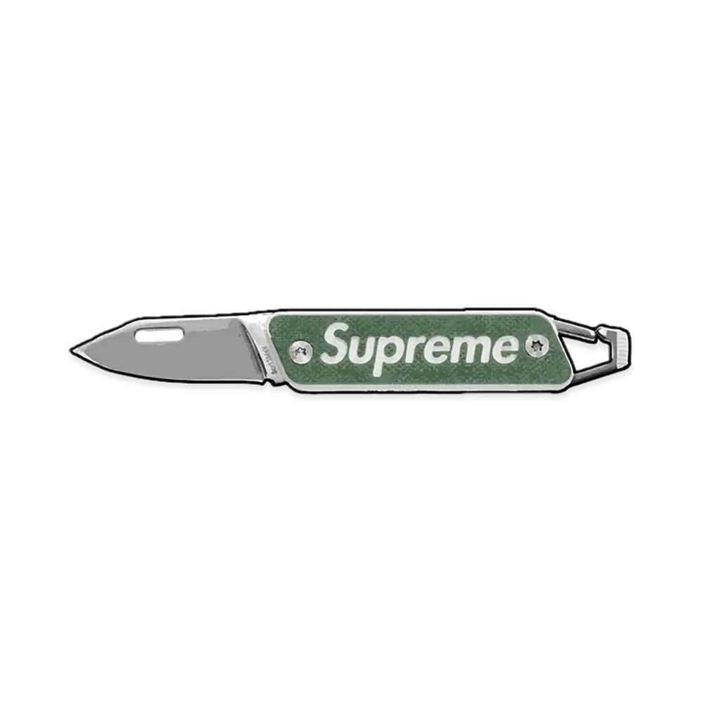 Supreme x TRUE Modern Keychain Knife "Olive"