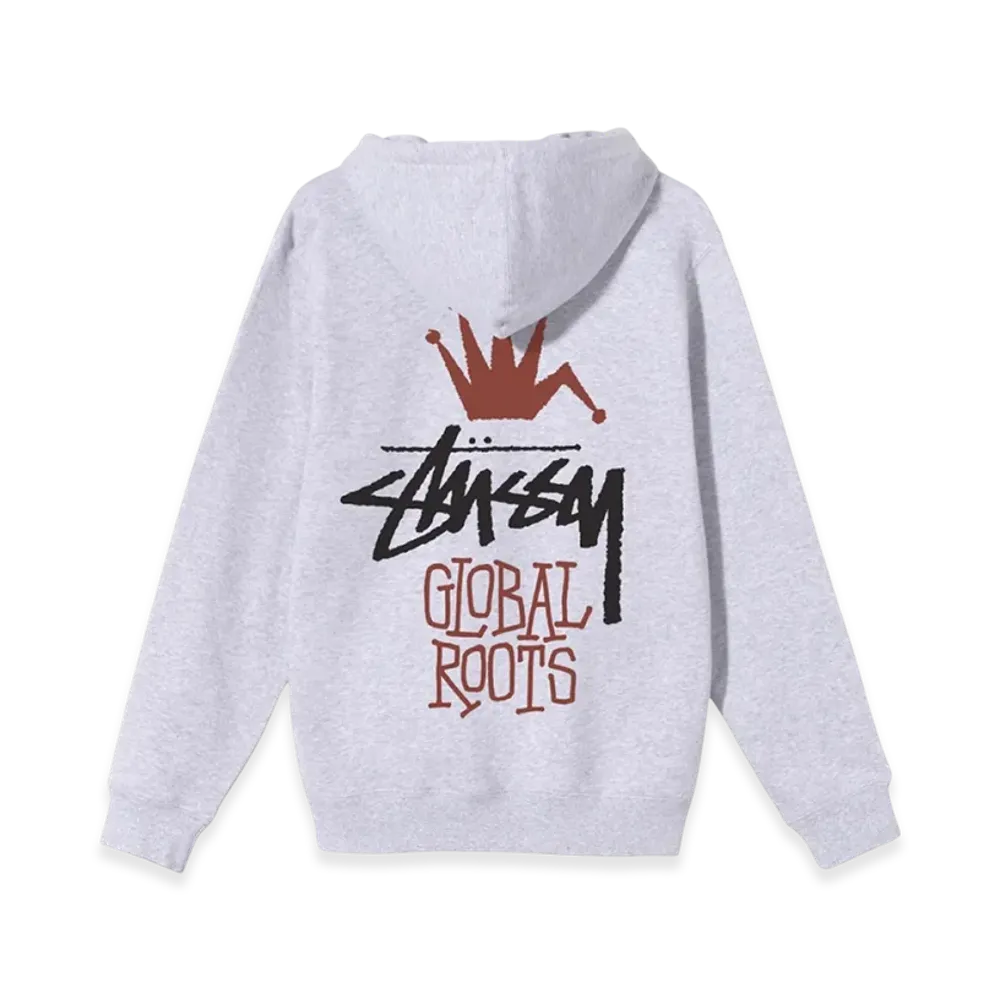 Stussy Global Roots Hood "Ash Heather"