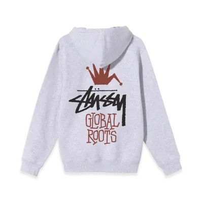 Stussy Global Roots Hood "Ash Heather"