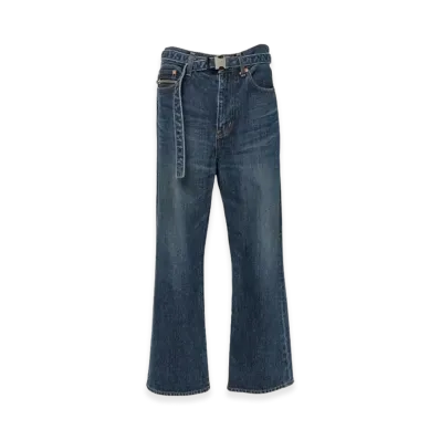 sacai Boot Cut Denim Pants "Blue"