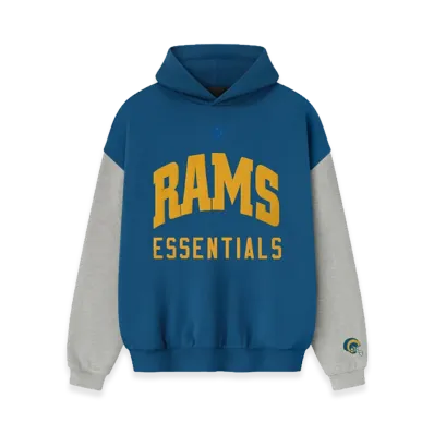 FEAR OF GOD ESSENTIALS Rams Sport Hoodie "Blue Sapphire/Concrete Heather"
