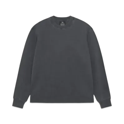 Stussy Garment Dyed LS Thermal "Black"