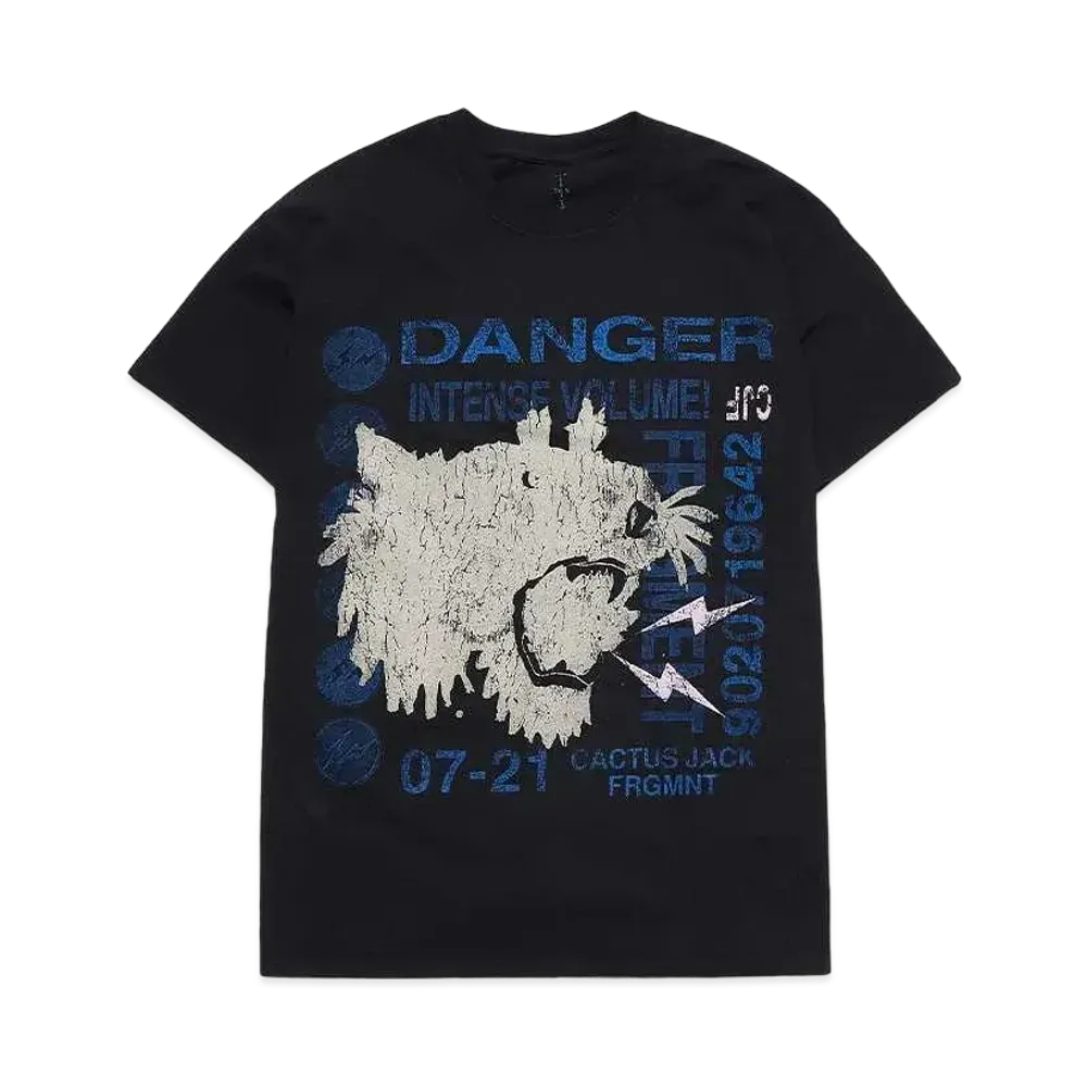 Travis Scott Cactus Jack For Fragment Danger Tee "Black"