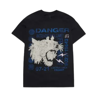 Travis Scott Cactus Jack For Fragment Danger Tee "Black"