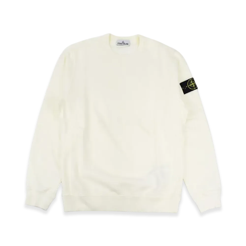 Stone Island 6100028 Brushed Organic Cotton Fleece "White"