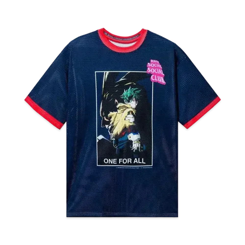 ANTI SOCIAL SOCIAL CLUB x MY HERO ACADEMIA One For All Jersey "Blue"