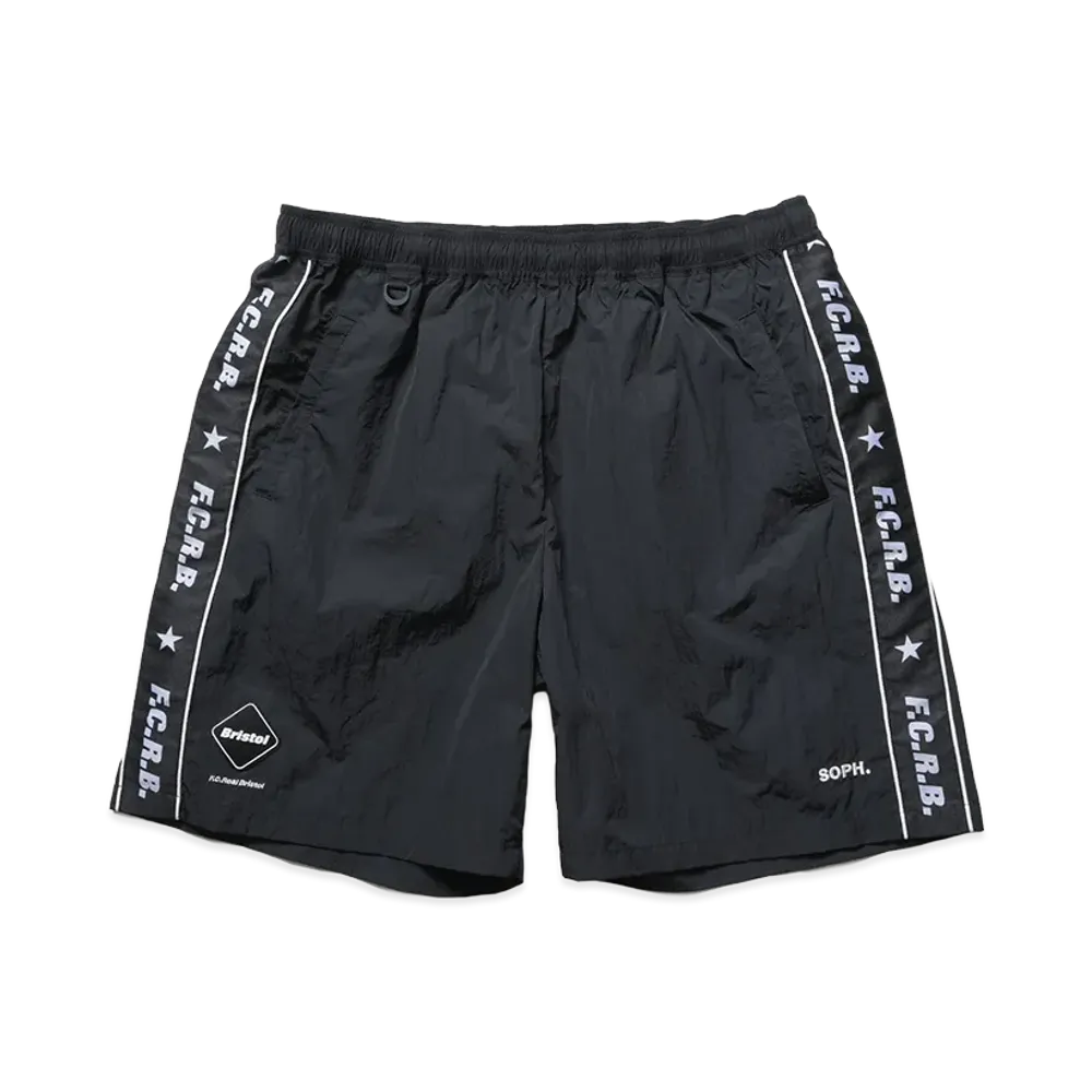 F.C.Real Bristol Nylon Chambray Practice Shorts "Black"