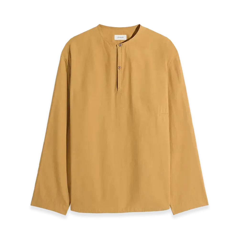 LEMAIRE Washed Cotton Silk Vareuse Top "Cumin"