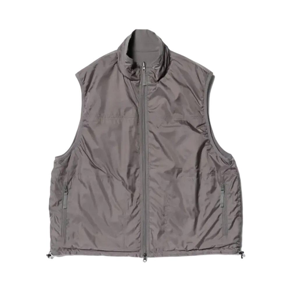 BEAMS Reversible Padded Vest "Gray"