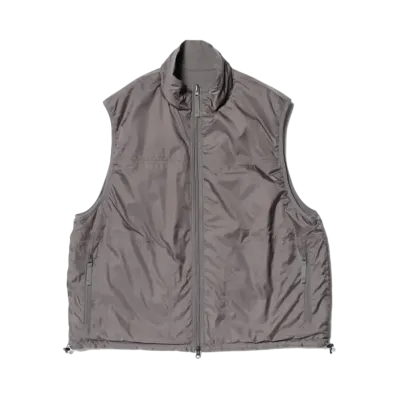 BEAMS Reversible Padded Vest "Gray"
