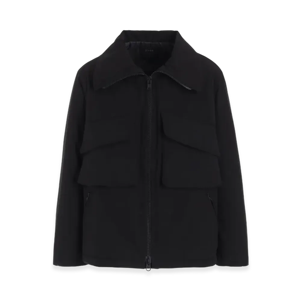 S'YTE Water-Repellent Stretch Taffeta Oversized Puffer Blouson "Black"