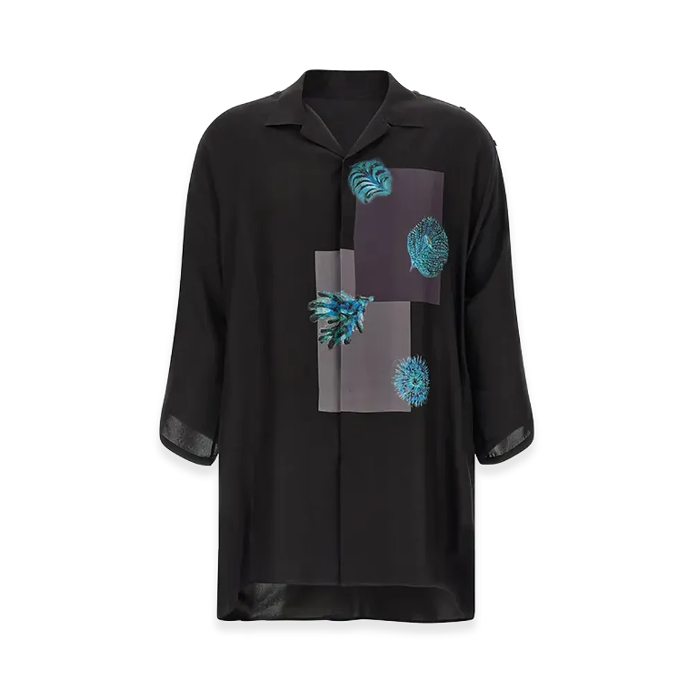 Yohji Yamamoto Silk Shirt "Black"