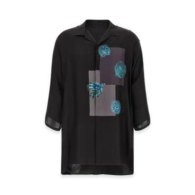 Yohji Yamamoto Silk Shirt "Black"