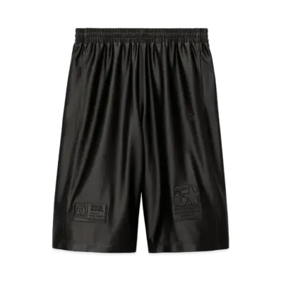 Alexander Wang Satin Faille Jersey Basketball Shorts "Black"