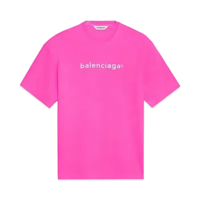 BALENCIAGA New Copyright Medium Fit T-shrit "Pink"