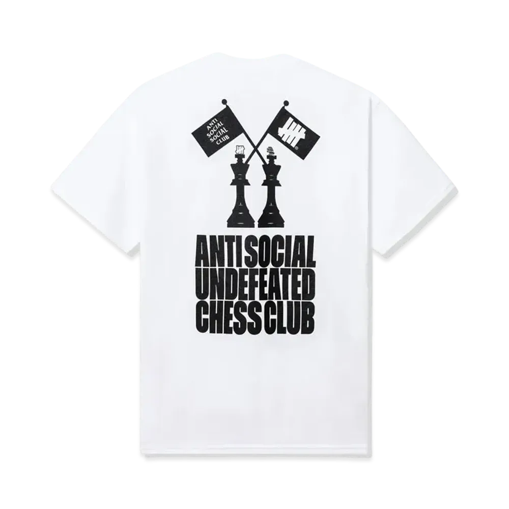 UNDEFEATED x Anti Social Social Club Chess Club Tee "White"