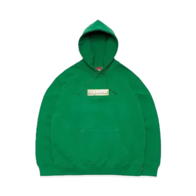 Supreme Bling Box Logo Hooded Sweatshirt "Green"