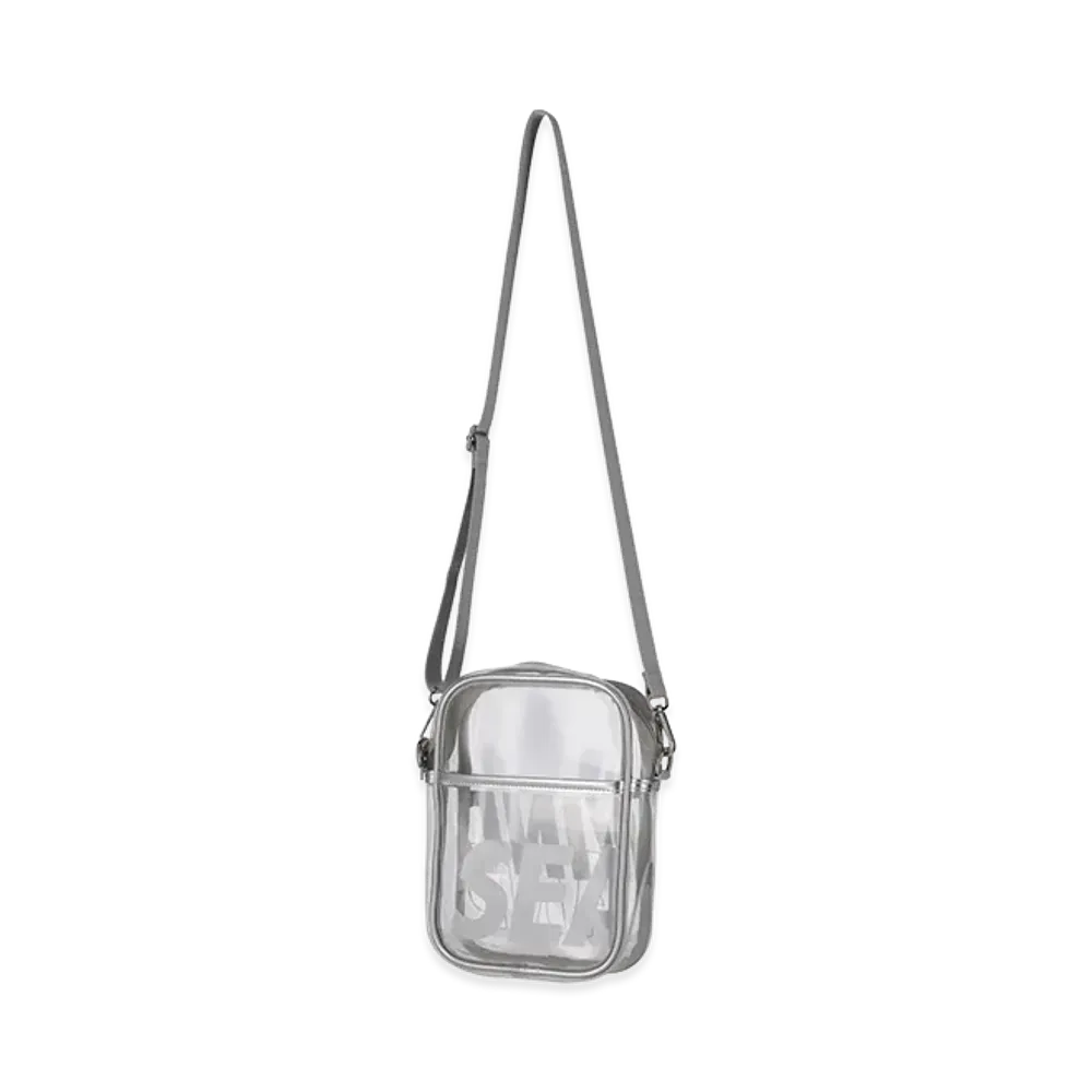 WIND AND SEA x BRIEFING GOLF Clear Logo Shoulder Bag "Silver"
