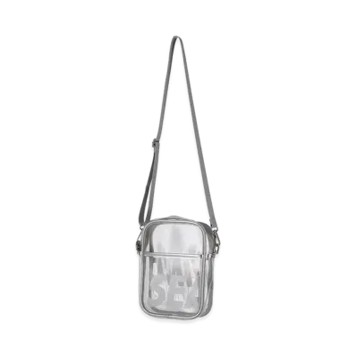 WIND AND SEA x BRIEFING GOLF Clear Logo Shoulder Bag "Silver"