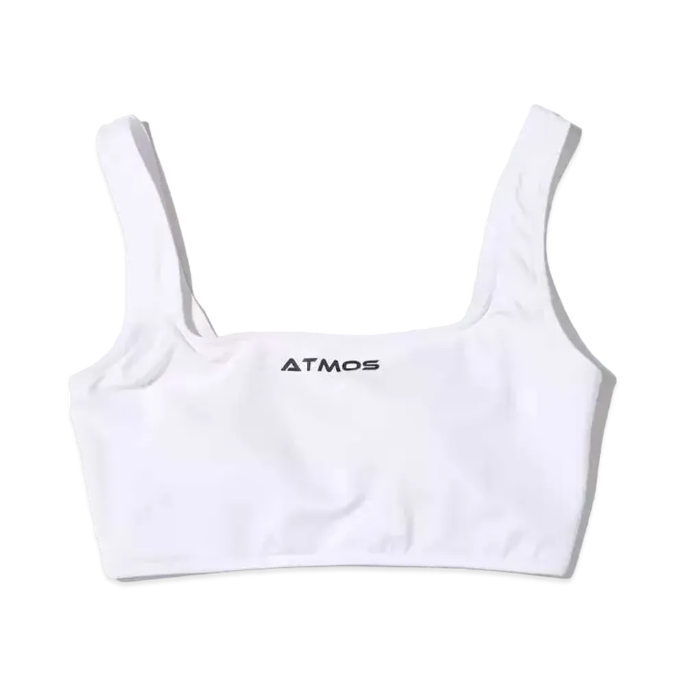 atmos pink x Guacamole Logo Tank Bra Top "White"