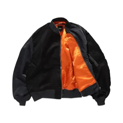 BEAMS Water Repellent Wide Fit Crazy MA-1 "Black"