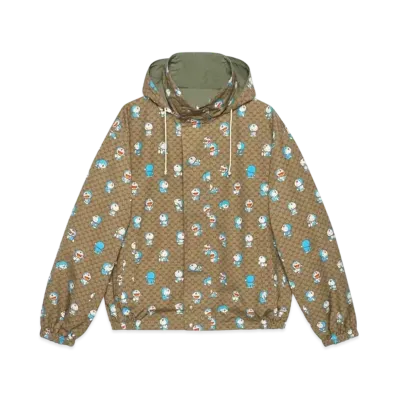 GUCCI x Doraemon GG Reversible Jacket "Beige/Green"
