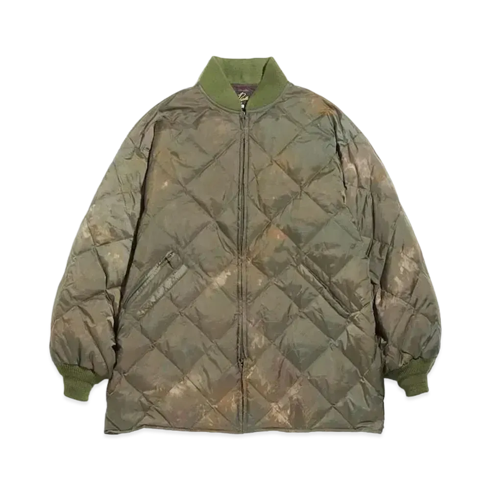 Needles R.C. DOWN SUR COAT - NYLON RIPSTOP / UNEVEN DYE "Olive"