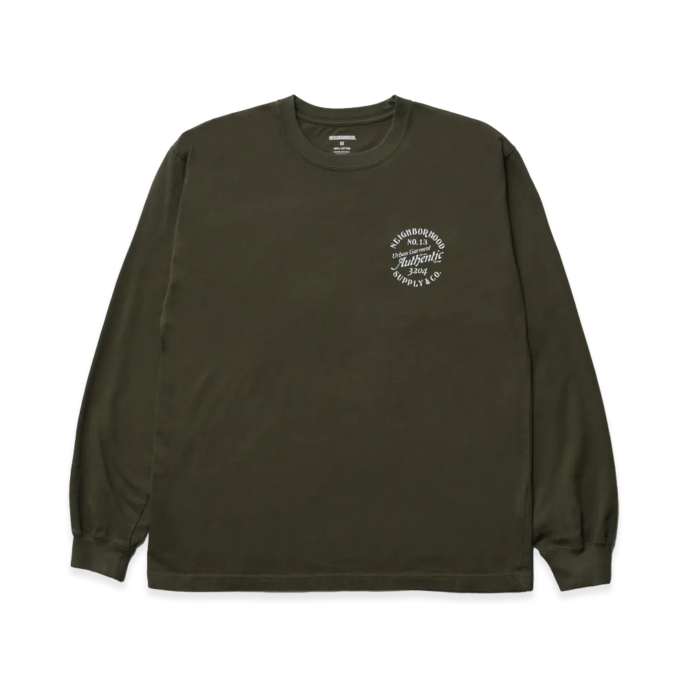 NEIGHBORHOOD NH . Tee LS-13 "Olive Drab"