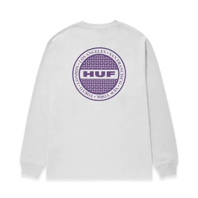 HUF Manhole LS Tee "White"