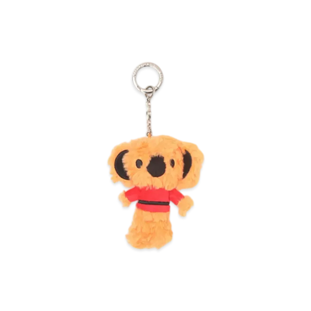 A BATHING APE APEE Baby Core Furry Keyring "Orange"