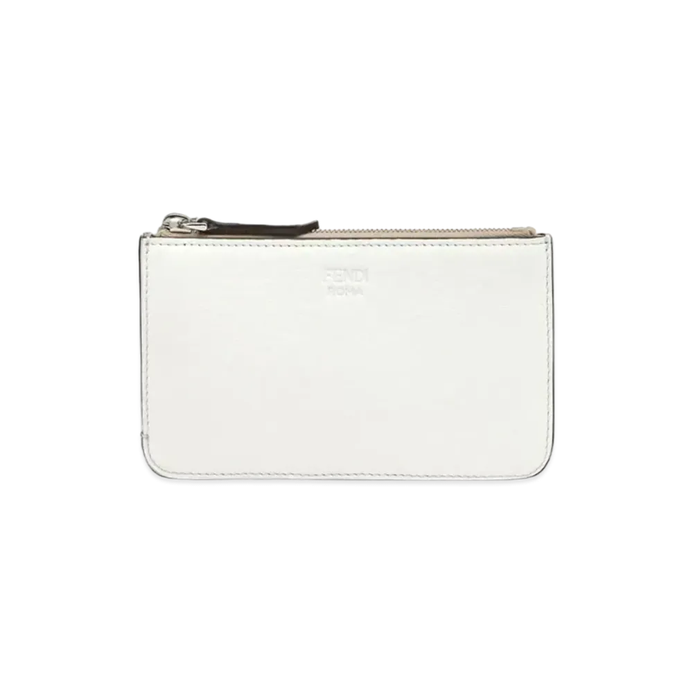 FENDI Key Case Leather "White"
