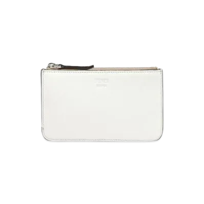 FENDI Key Case Leather "White"