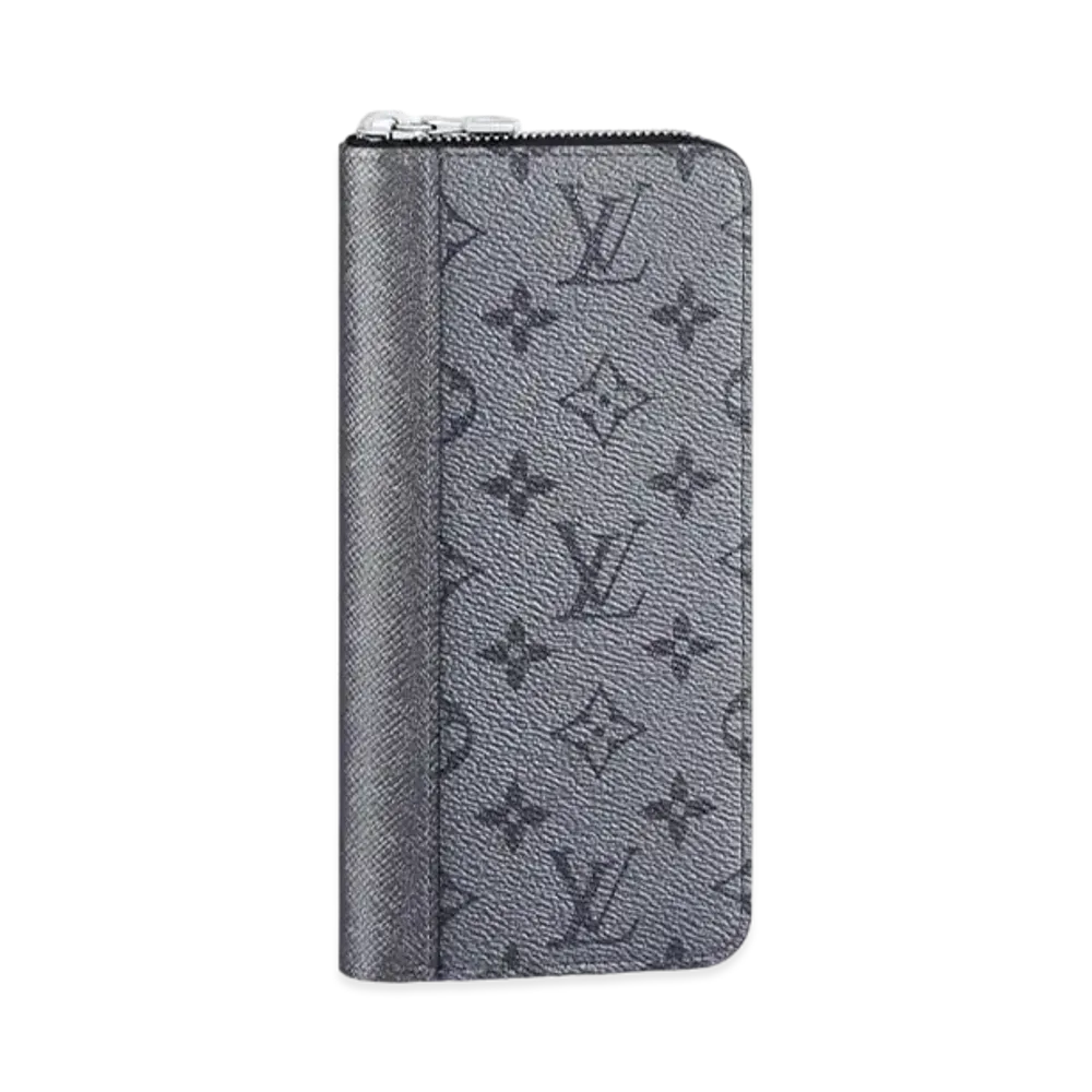 Louis Vuitton Zippy Wallet Vertical Taigarama "Silver"