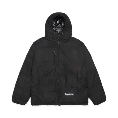 Supreme Madras Reversible Windstopper Puffer Jacket "Black"