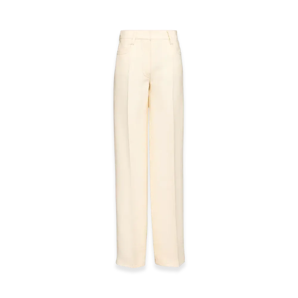 PRADA Women's Tricotine Pants "Natural"