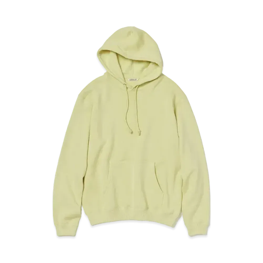 AURALEE Smooth Soft Sweat P/O Parka "Light Lime"