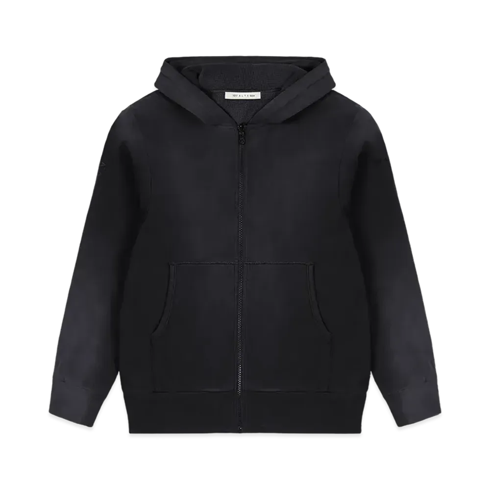 1017 ALYX 9SM Garment Dye Reversible Zip-Up Hoodie "Black"